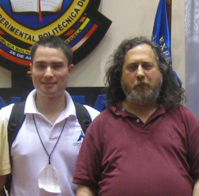 Skatox con Richard Stallman